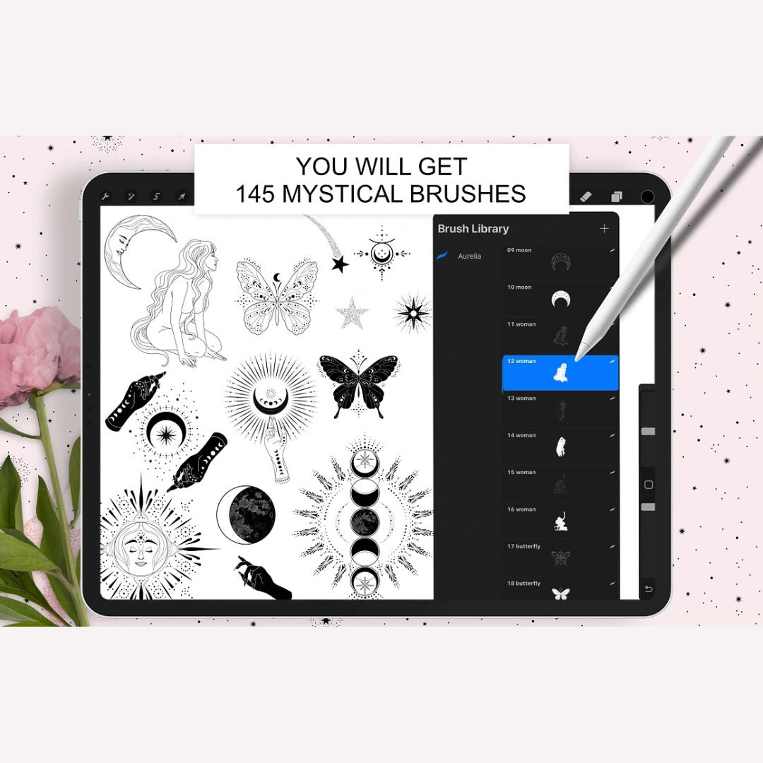 145 Aurelia Mystical Brushes for Procreate