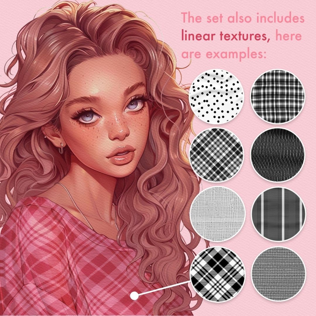 215 All-in-One Fabric Textures Brush Set for Procreate