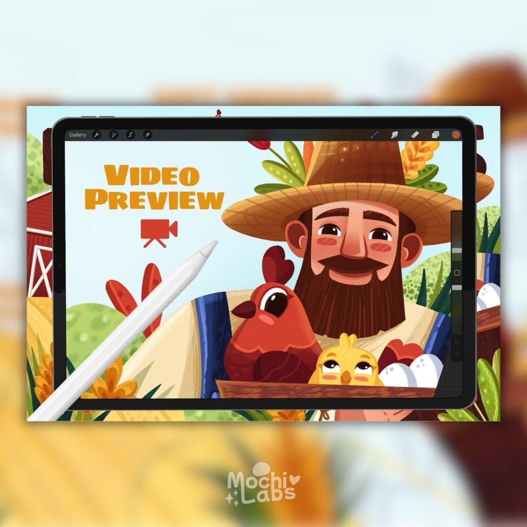 21 The Farmer’s Edition – Illustration Brushes for Procreate