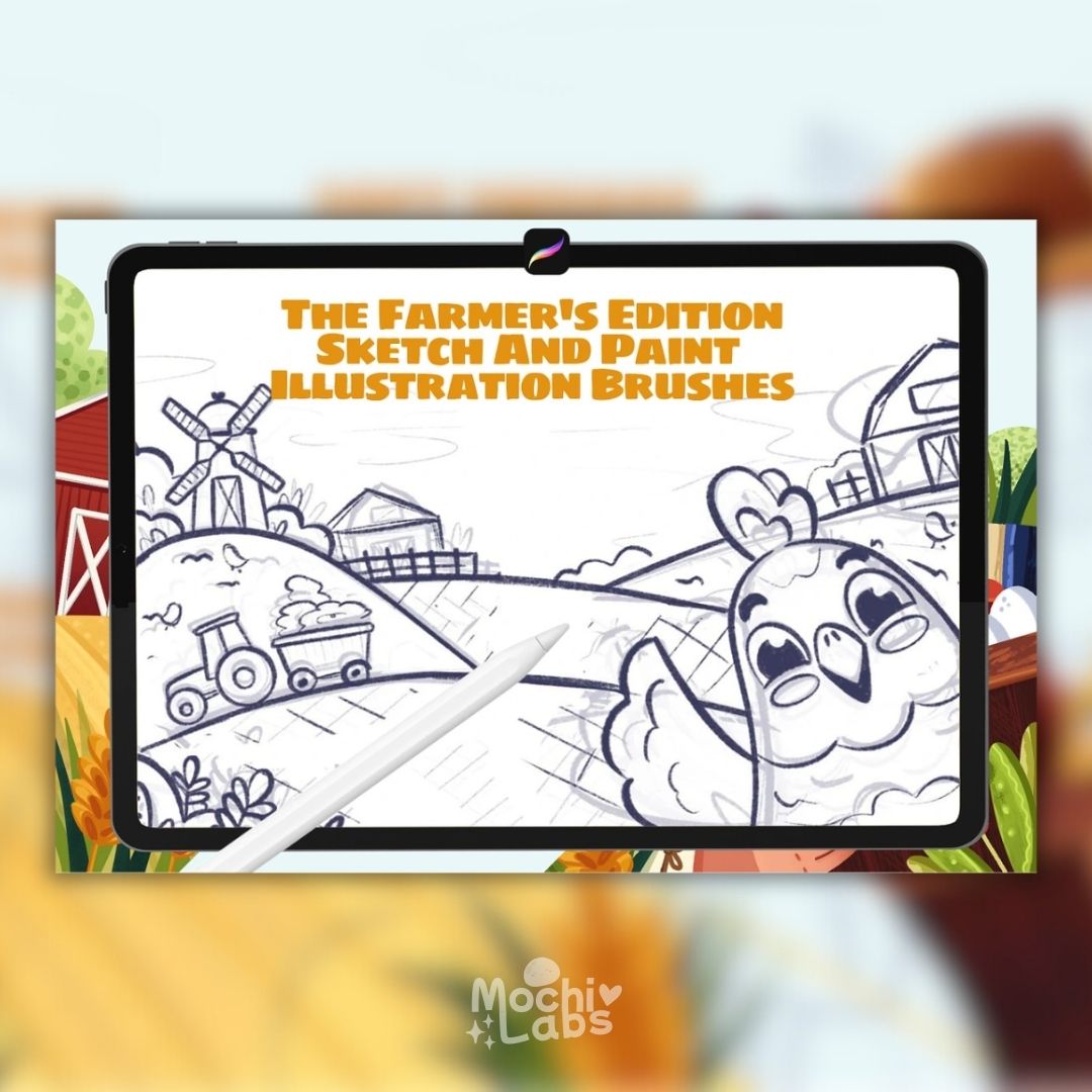 21 The Farmer’s Edition – Illustration Brushes for Procreate