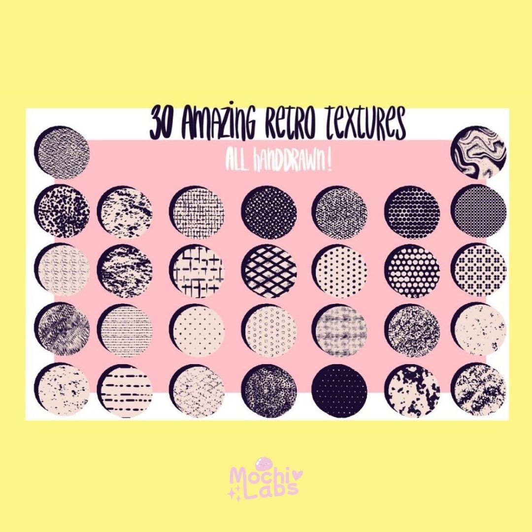 30 Retro Comics – Texture Brushes for Procreate