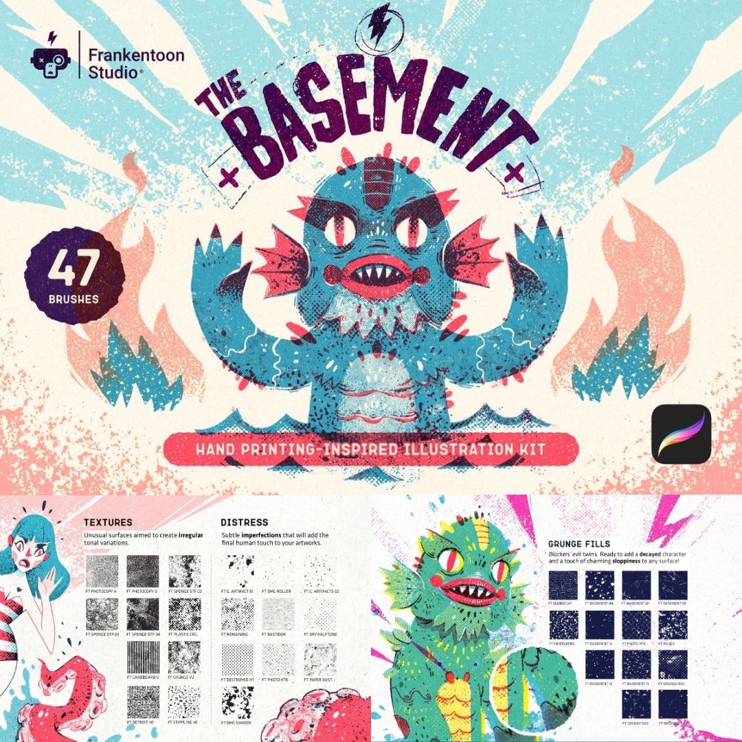 47 The Basement — Brushes for Procreate