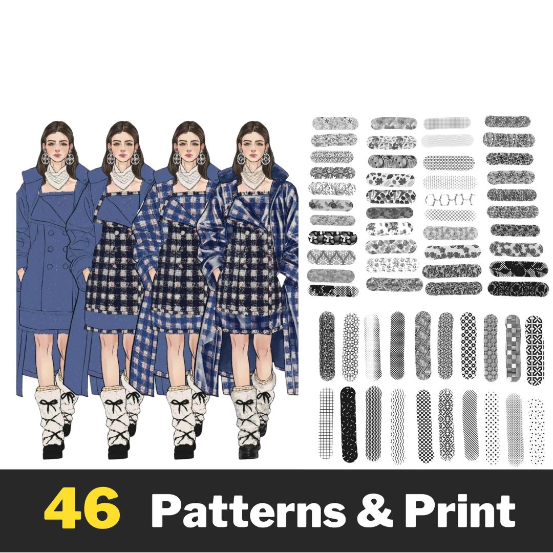 500+ Clothes Brush Set for Procreate