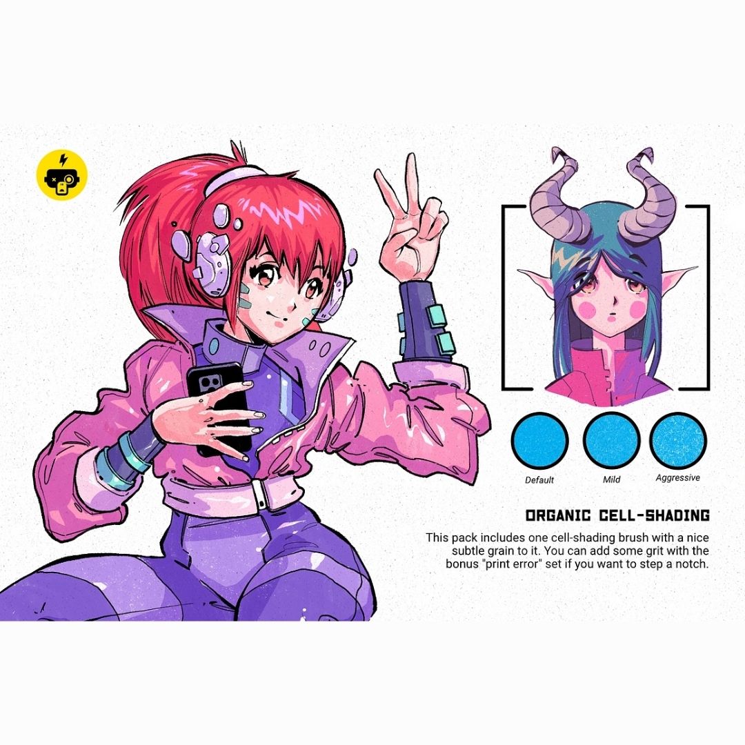 62 Mangaka Brush Pack for Procreate