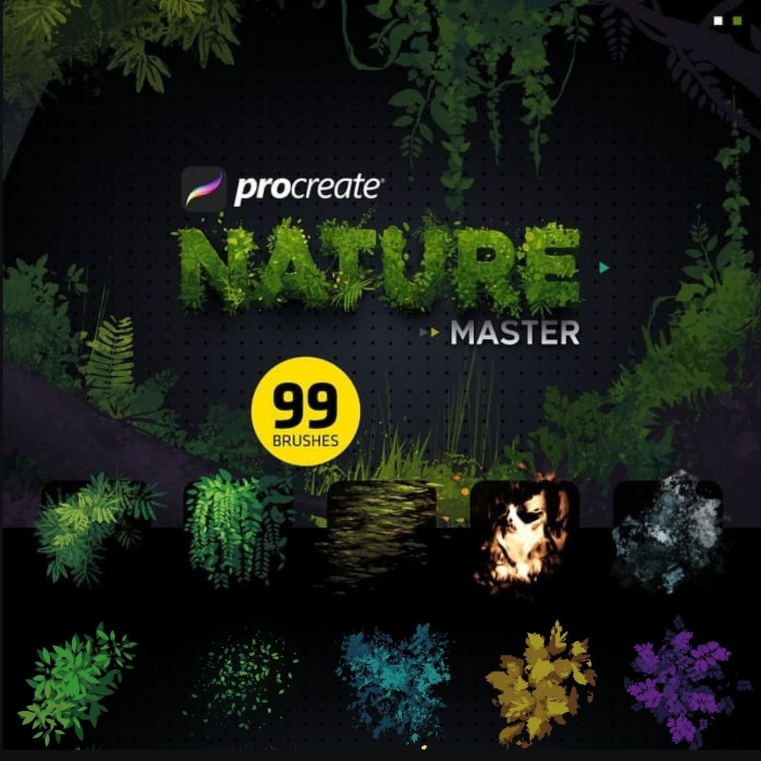 99 Nature Master Brush Set for Procreate