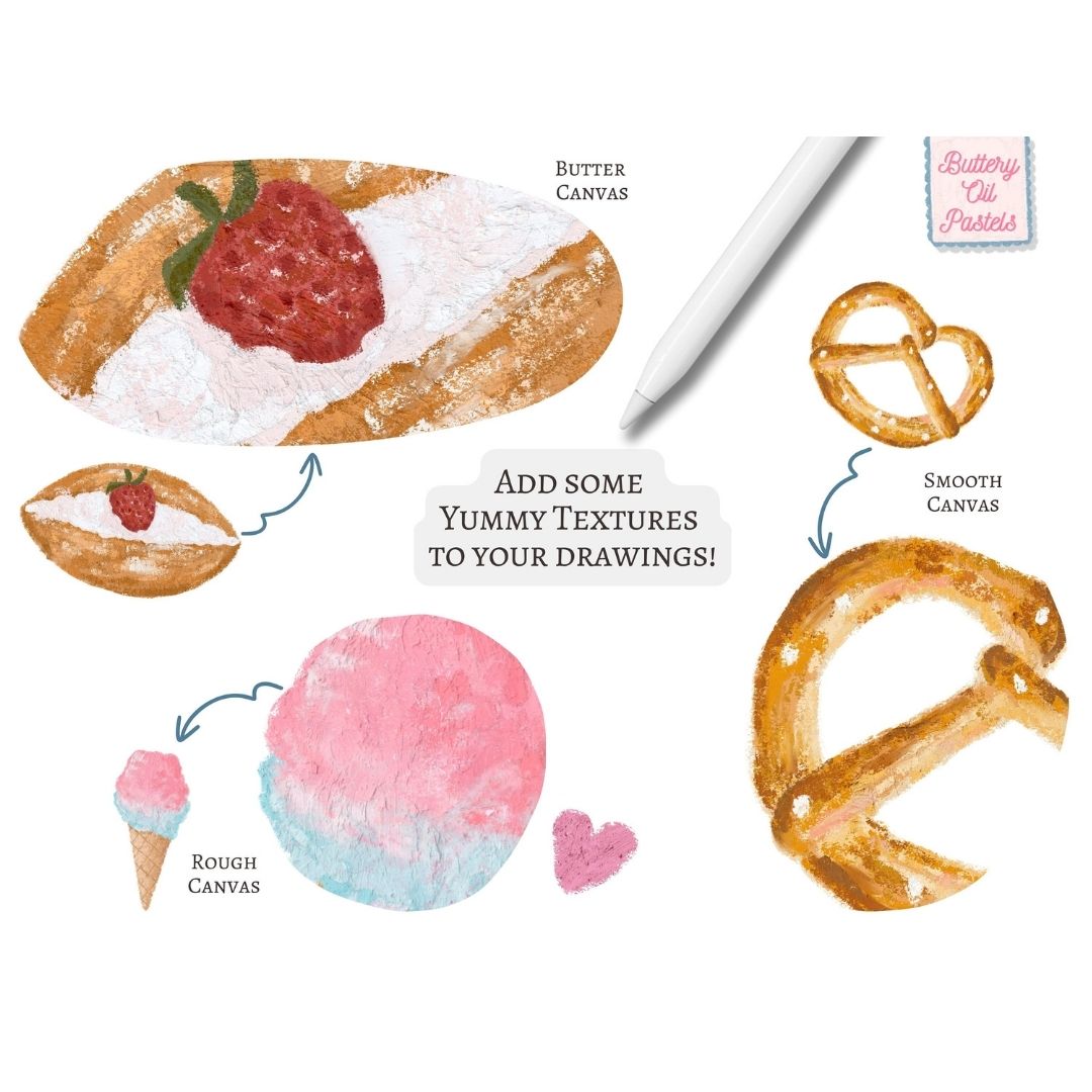 22 Buttery Oil Pastel Brush Set for Procreate