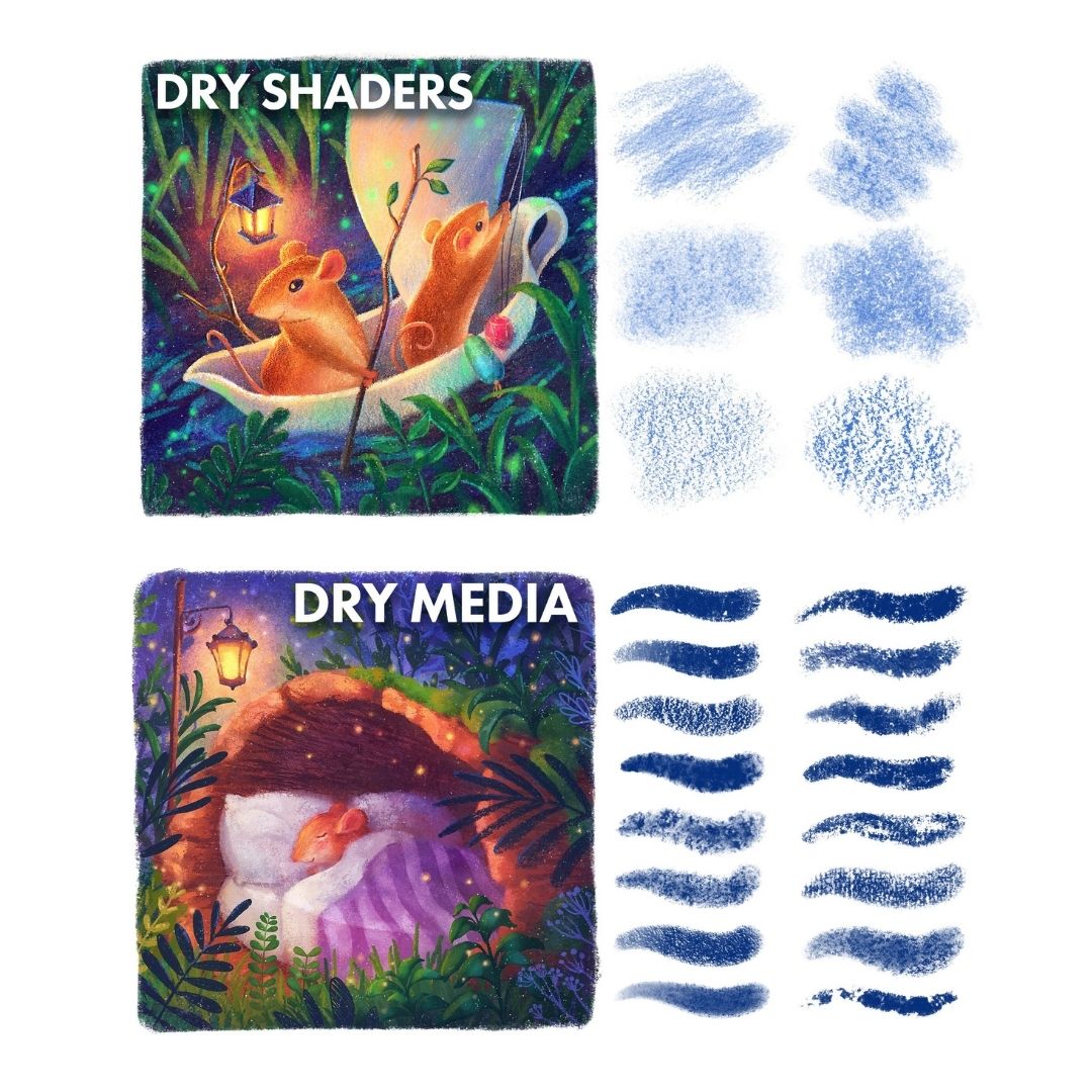 161 Children’s Illustration Brush Set for Procreate & Photoshop