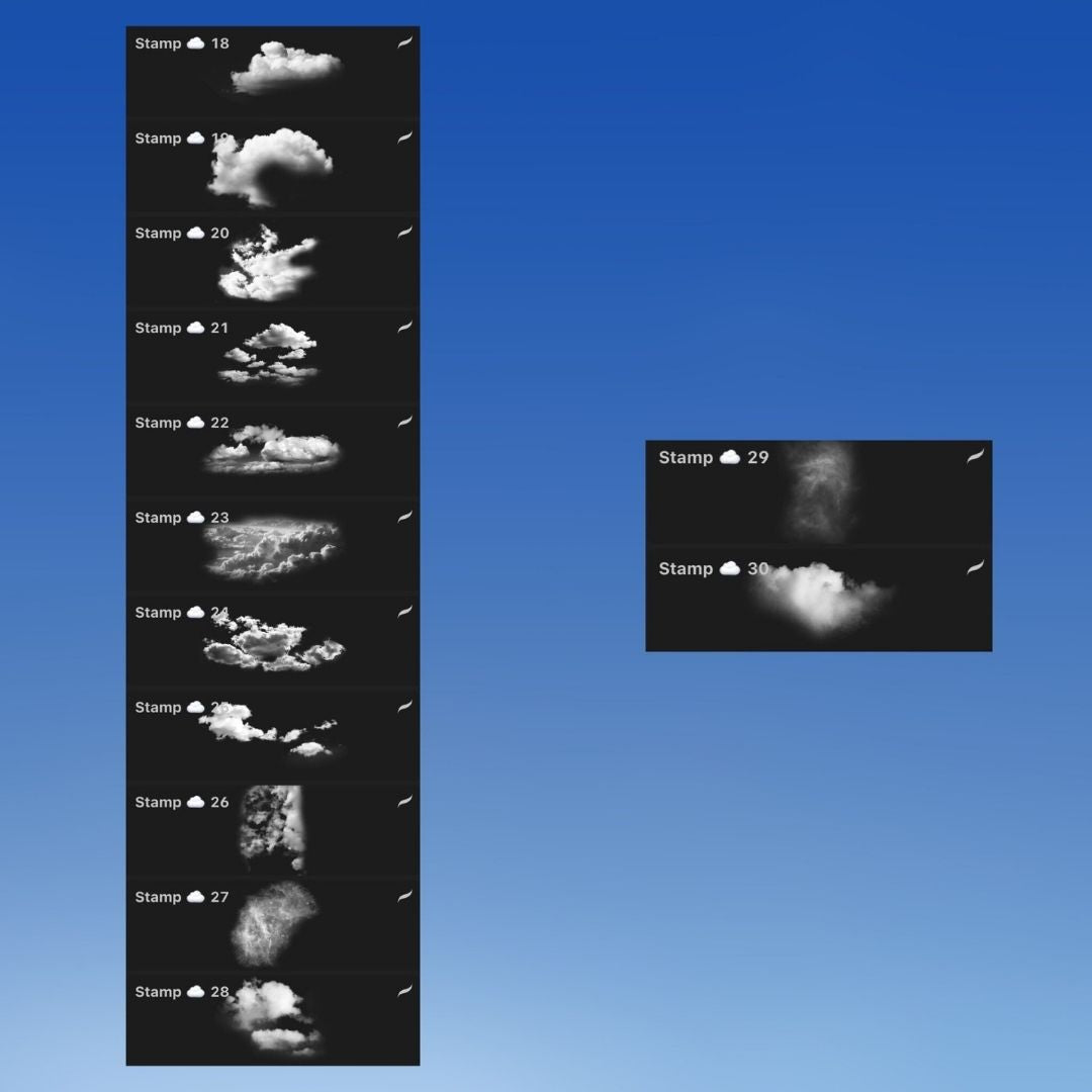 Clouds Brush Set for Procreate