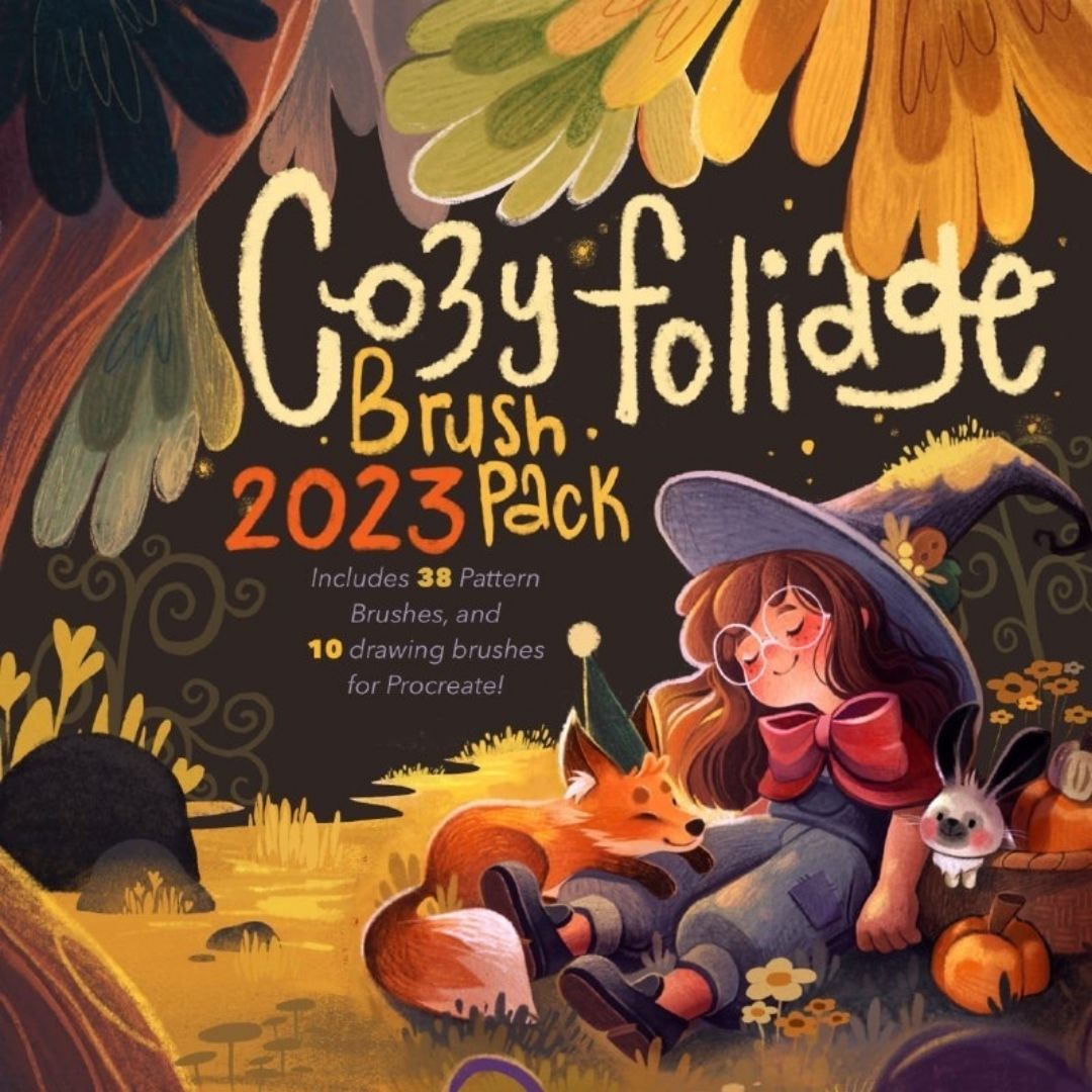 48 Cozy Foliage Brush Pack for Procreate