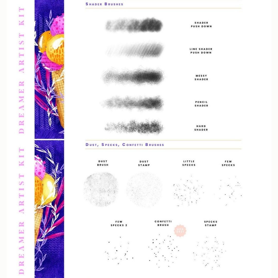 178 Dreamer Artist Kit for Procreate