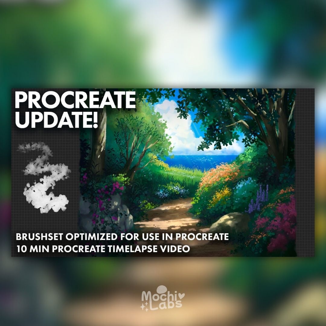 128 Ghibli-Inspired Brush Set for Procreate & Photoshop