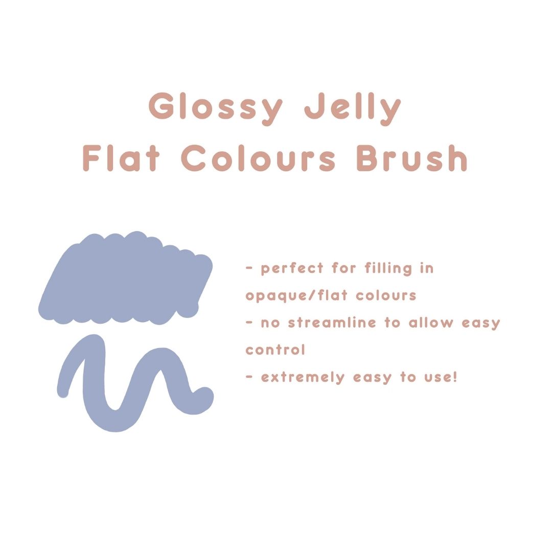 Glossy Jelly Anime Style Brush Set for Procreate
