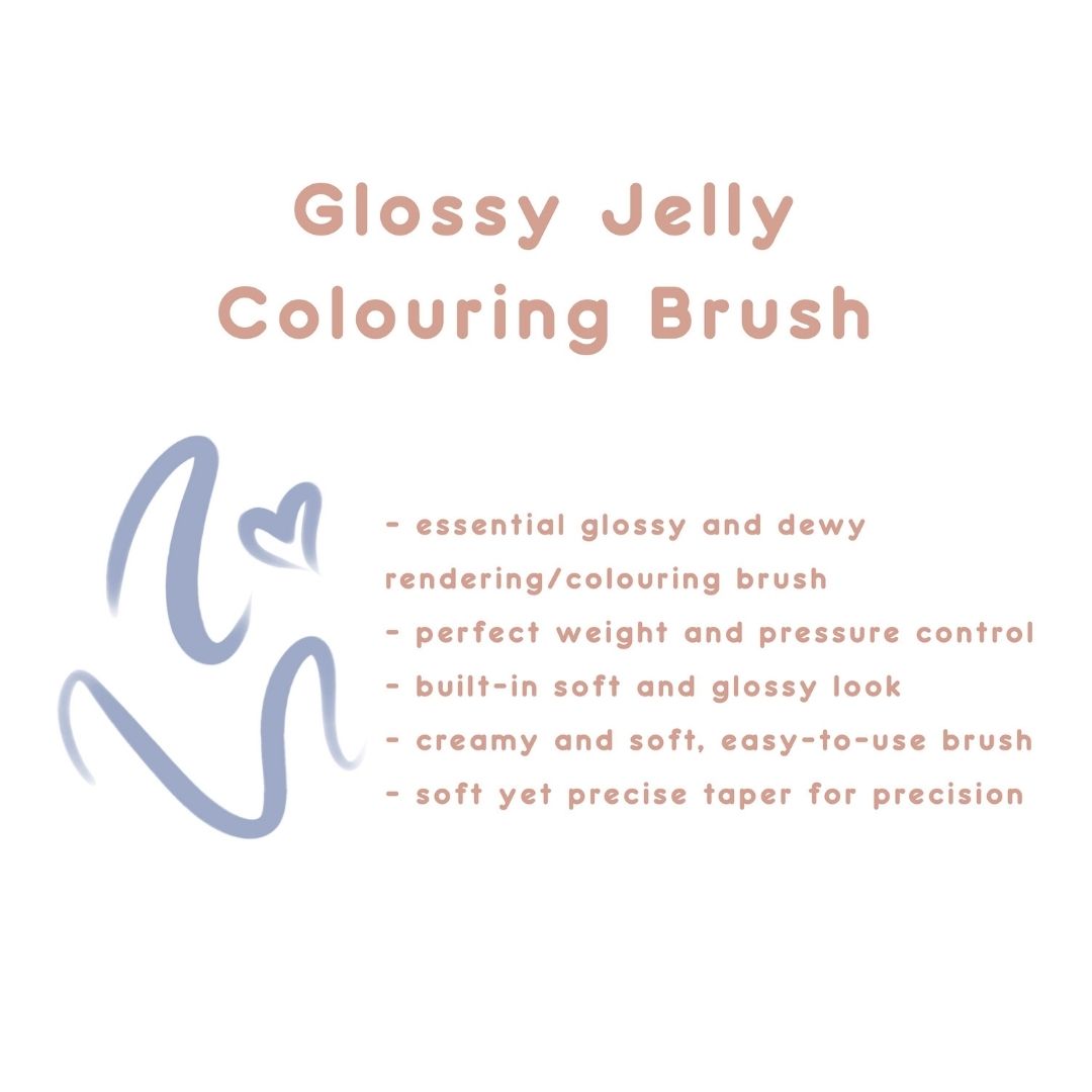 Glossy Jelly Anime Style Brush Set for Procreate