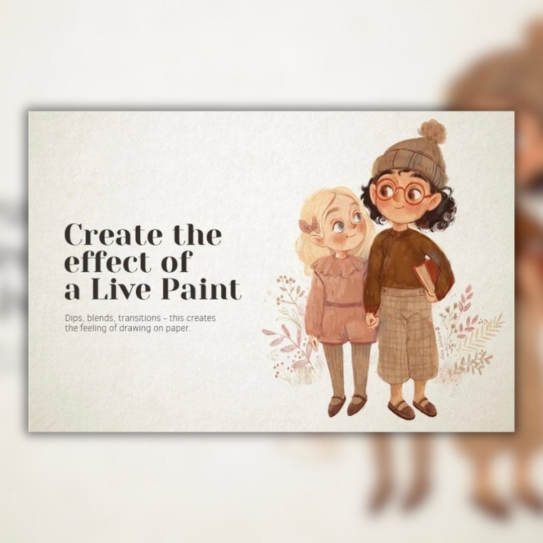 16 Gouache Drawing Pro Brush Set for Procreate