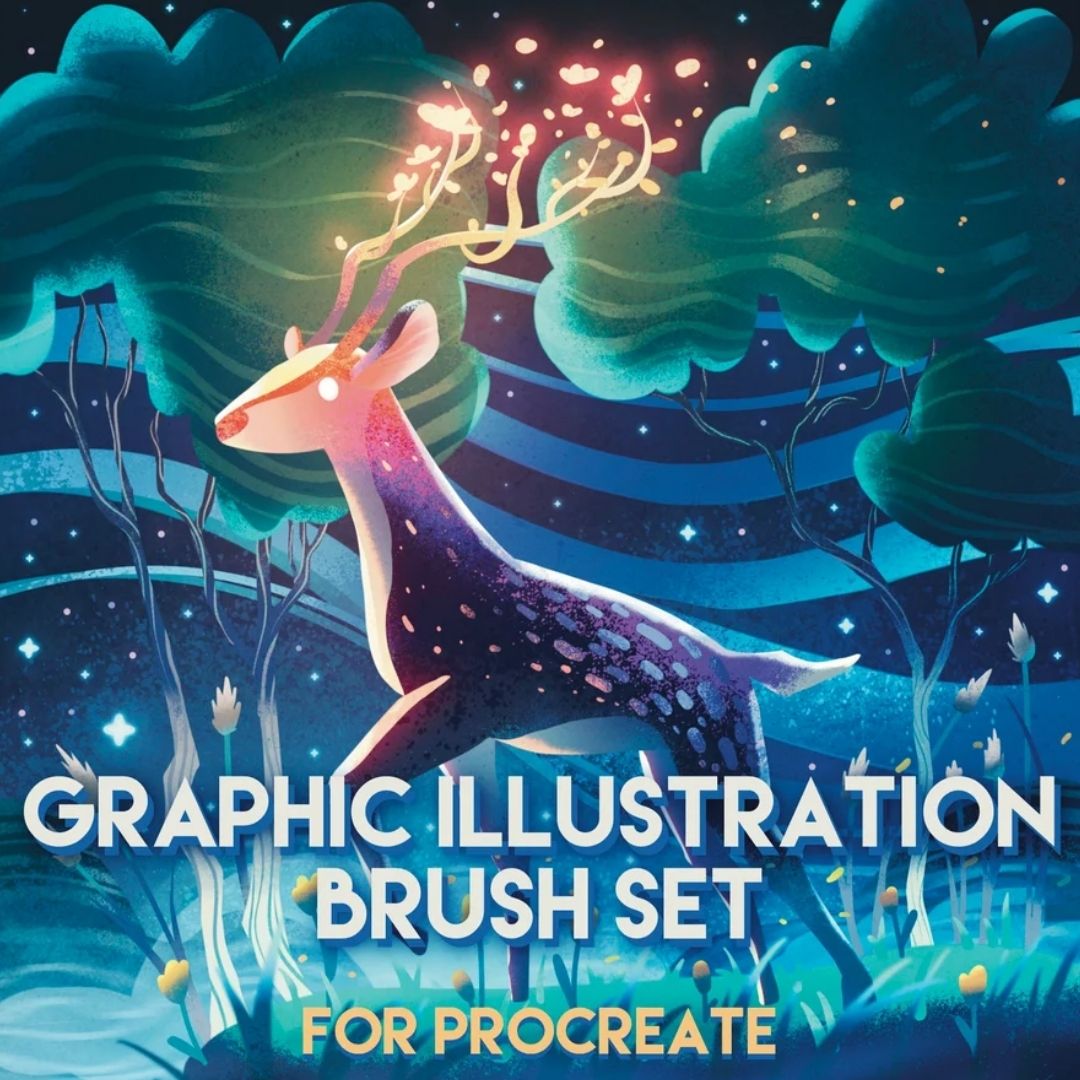 Graphic Illustration Brush Set for Procreate