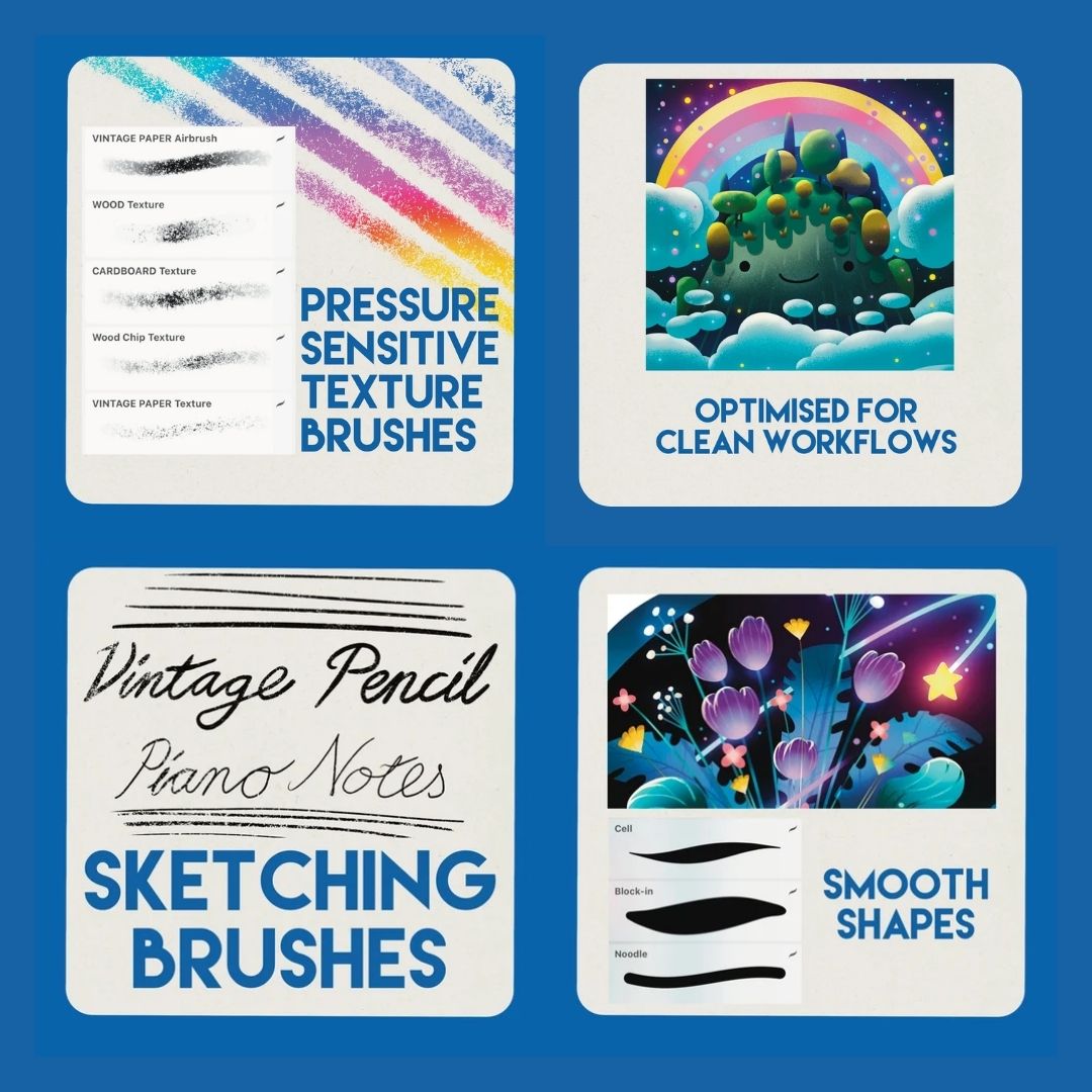 Graphic Illustration Brush Set for Procreate