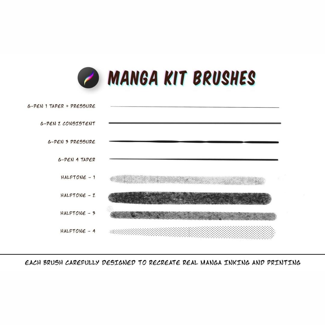 Manga Procreate Ultimate Brush Kit