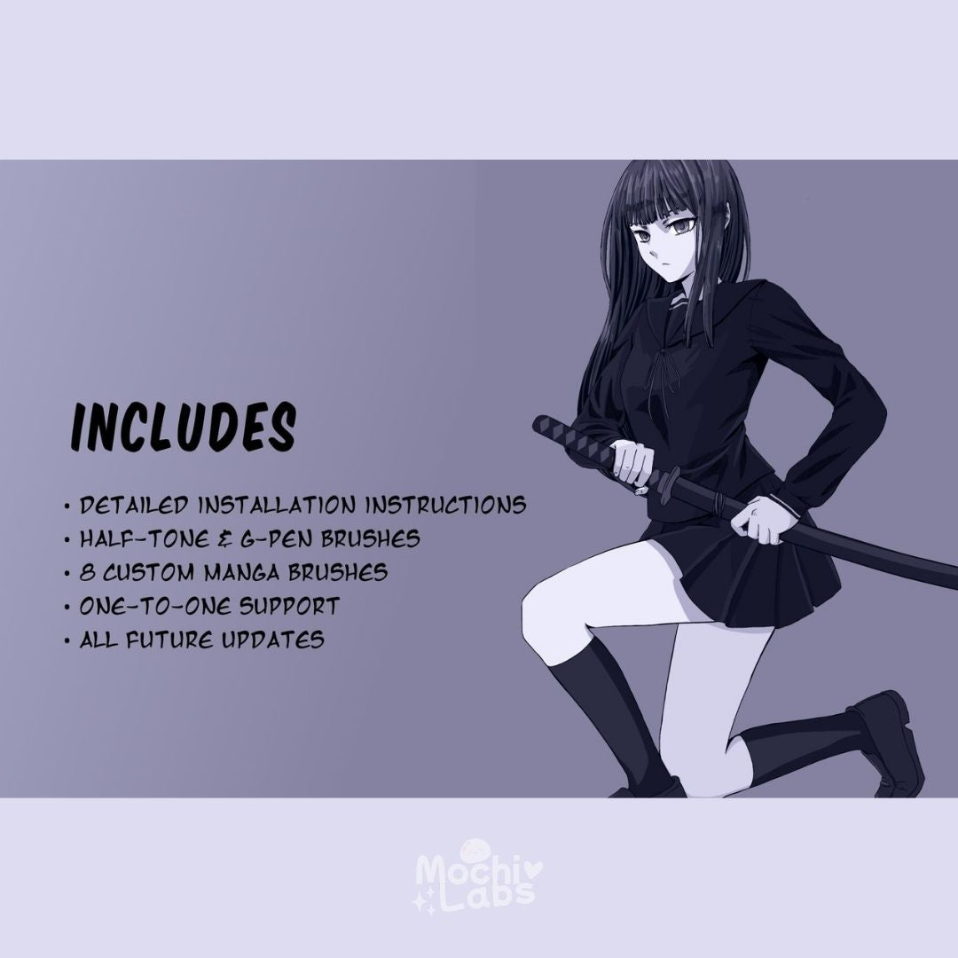 Manga Procreate Ultimate Brush Kit
