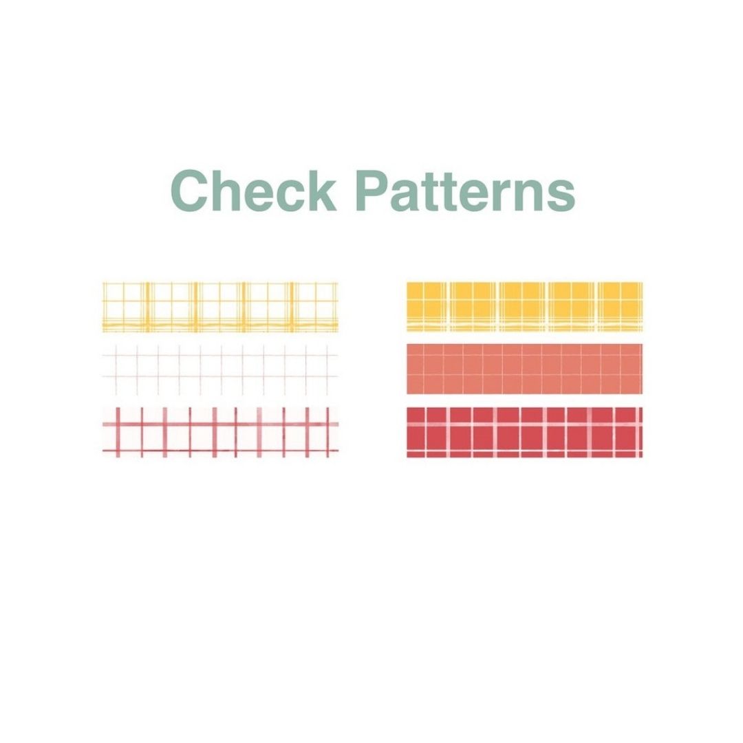 24 Pattern Brushes – Seamless Procreate Pattern Set