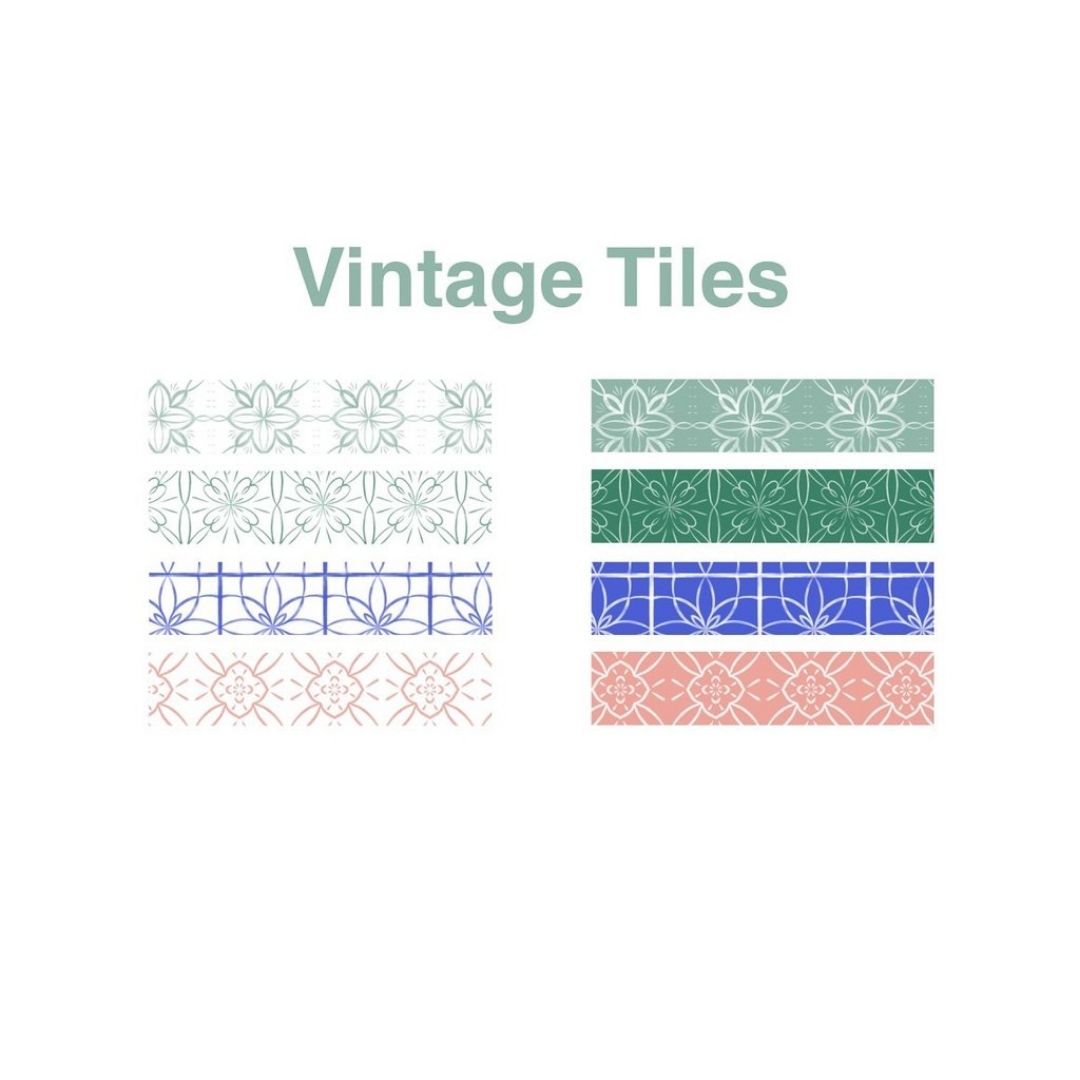 24 Pattern Brushes – Seamless Procreate Pattern Set