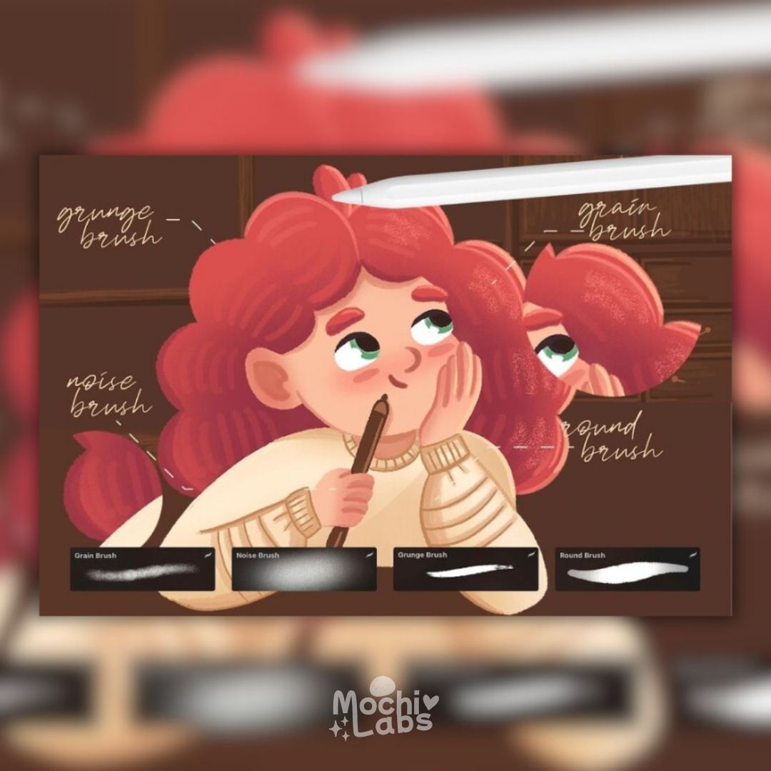 Procreate Illustration Brush Set – Cozy Storybook Style