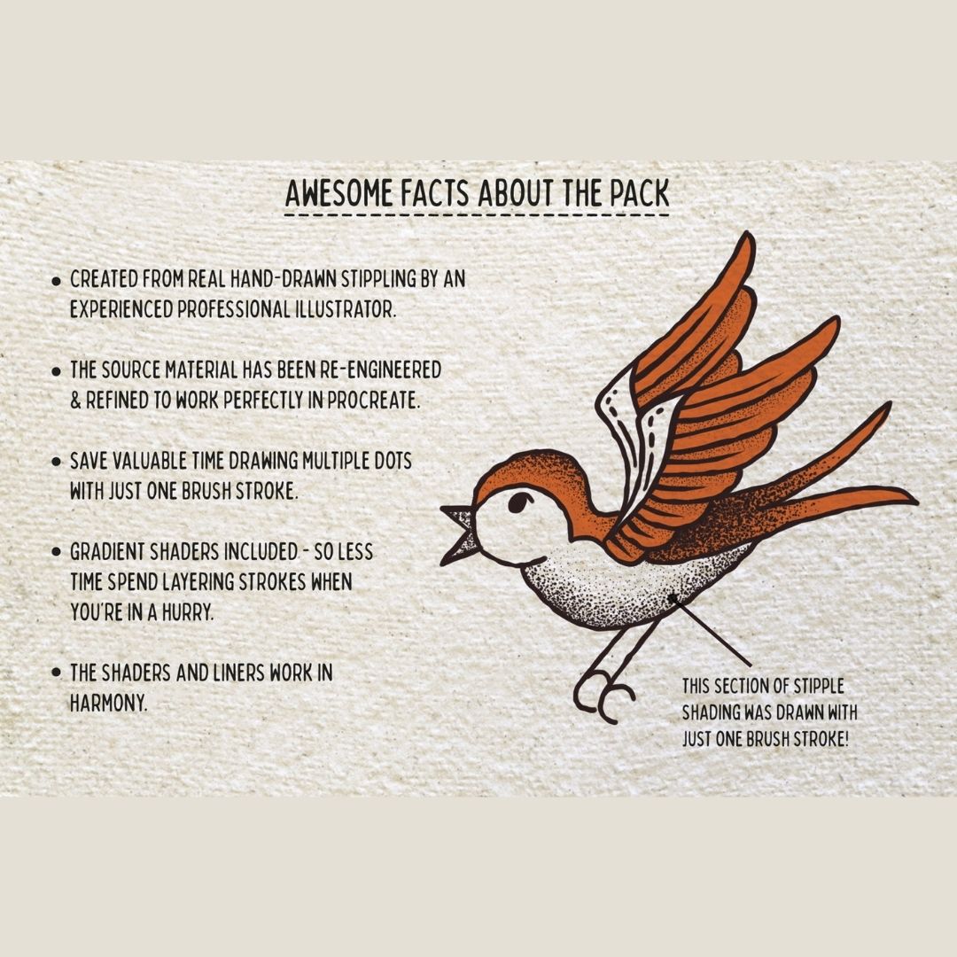 Tattoo Art Stipple Brushes for Procreate