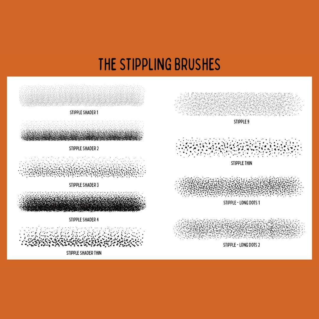 Tattoo Art Stipple Brushes for Procreate