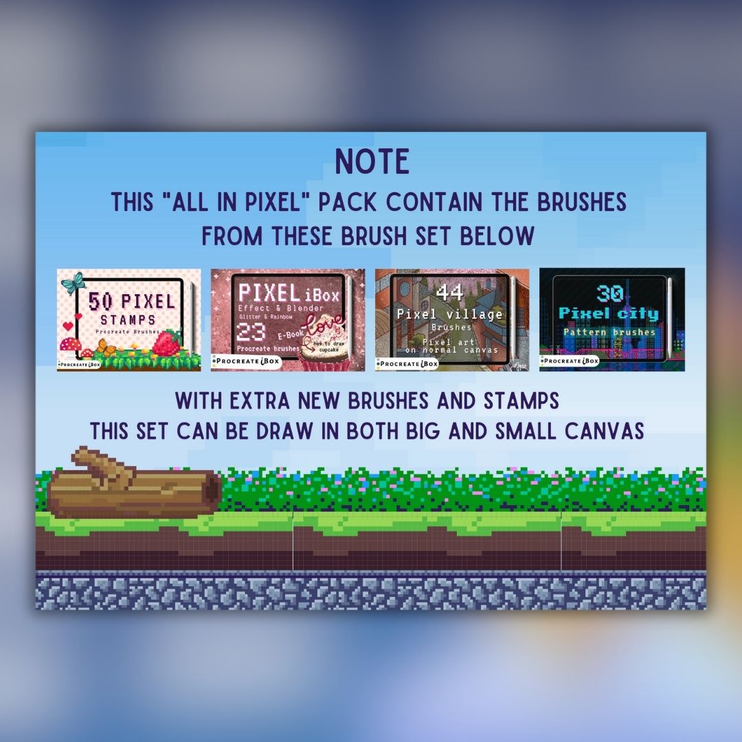 179 All-in Pixel Art Brush Set for Procreate