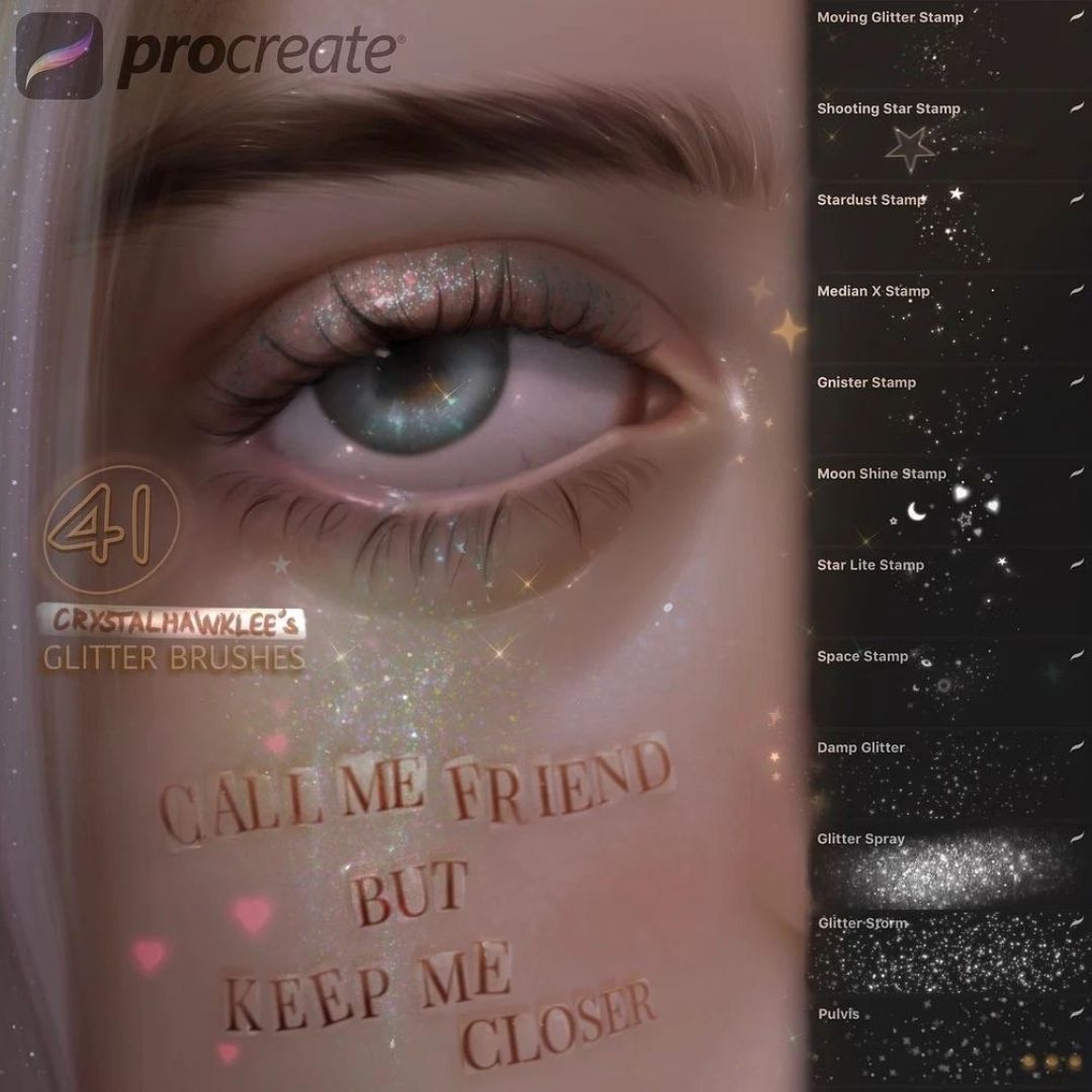 230+ Jewelry, Eyelashes, Glossy Lips, Glitter, Face Details & Glow Brushset