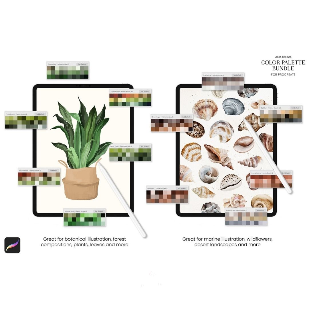 234 Color Palette Bundle for Procreate