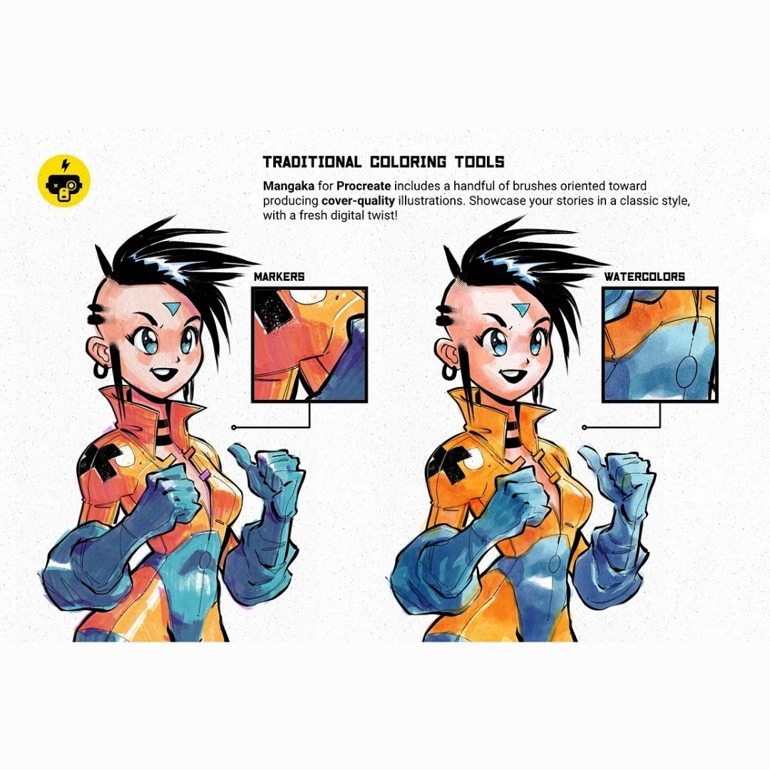 62 Mangaka Brush Pack for Procreate