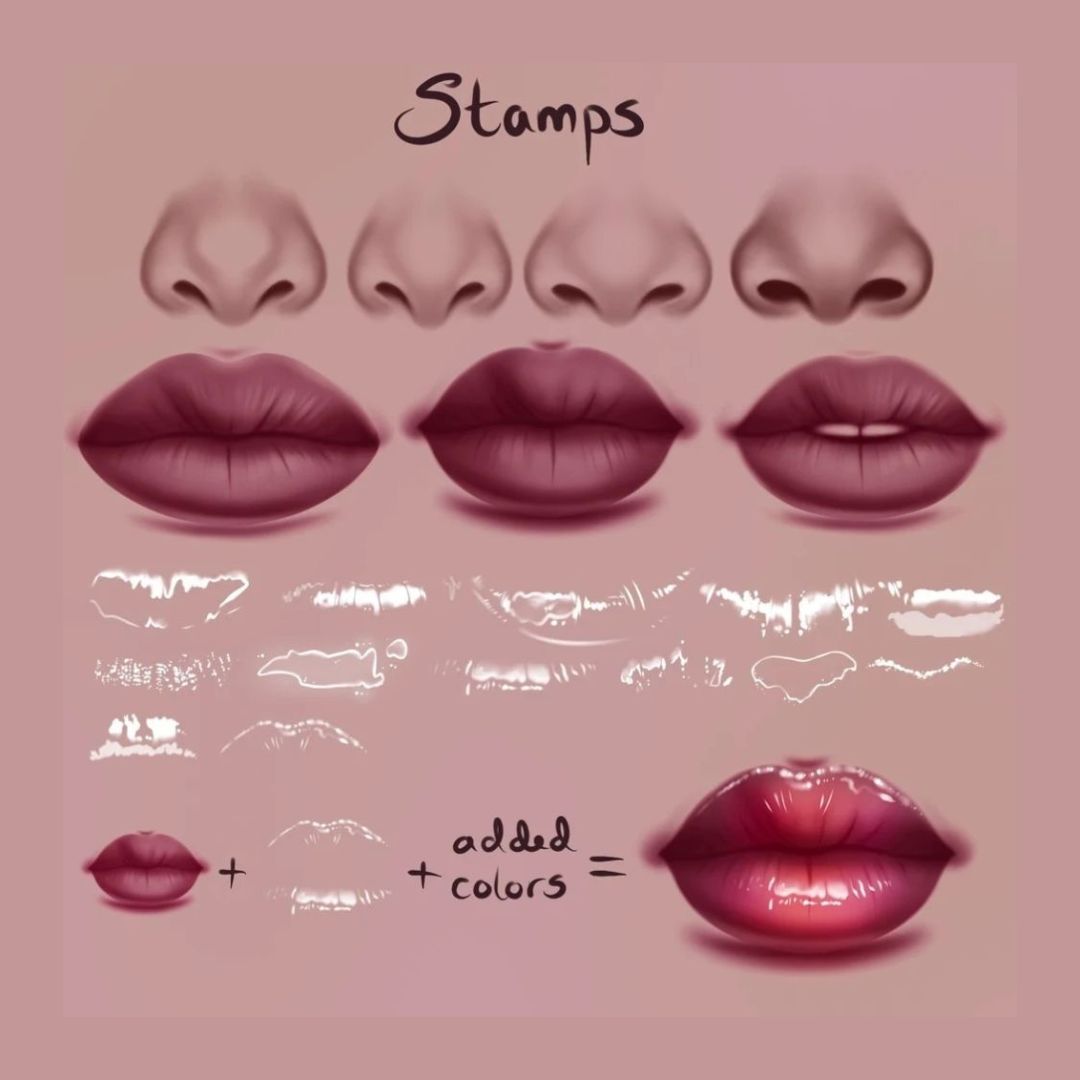 66 Makeup Stampts Brushes