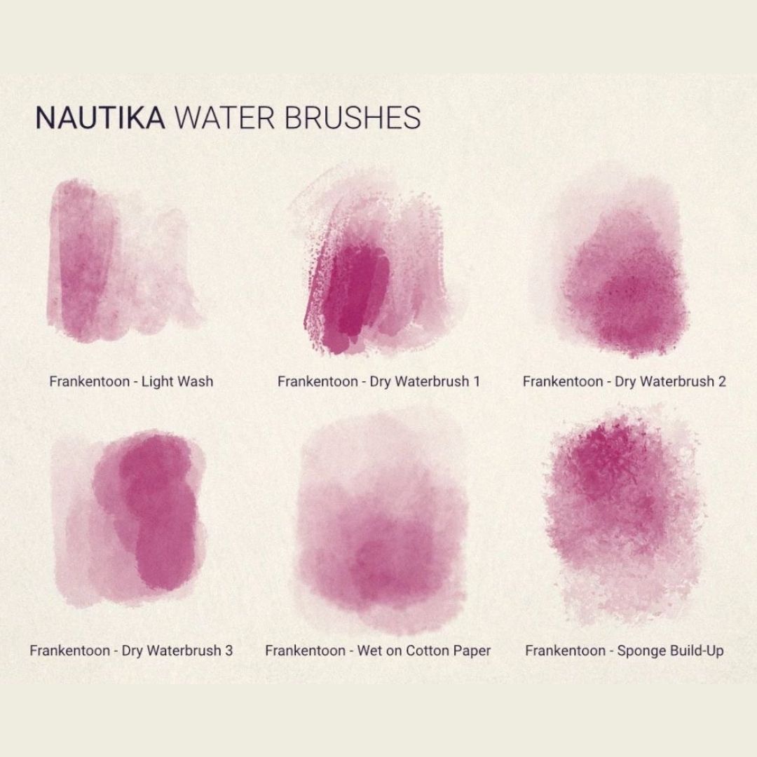 21 Nautika Liquid-Based Water Brushes for Procreate