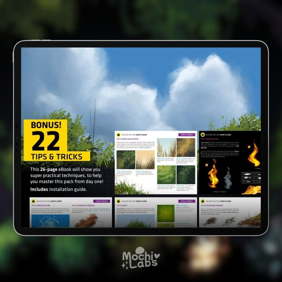 99 Nature Master Brush Set for Procreate