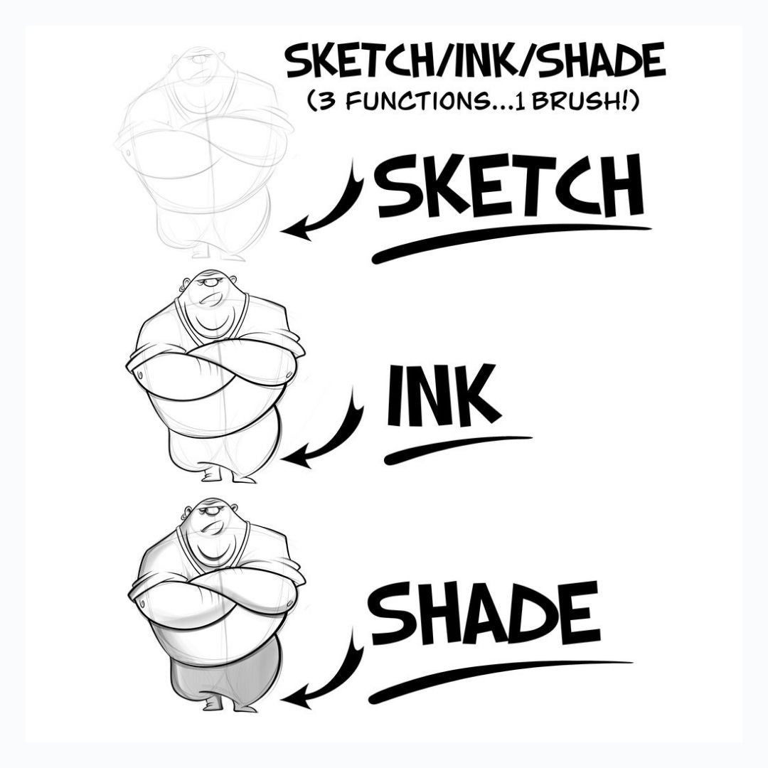 Procreate Cartooning Brush Set