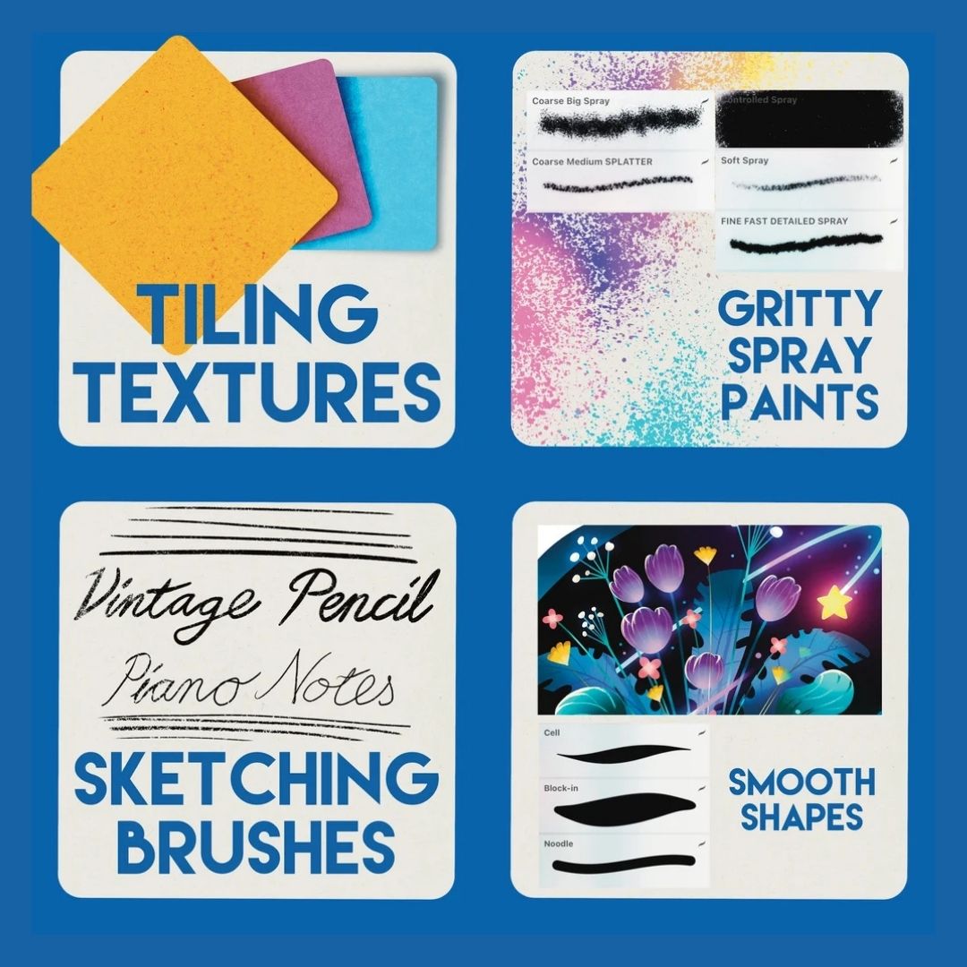 Graphic Illustration Brush Set for Procreate