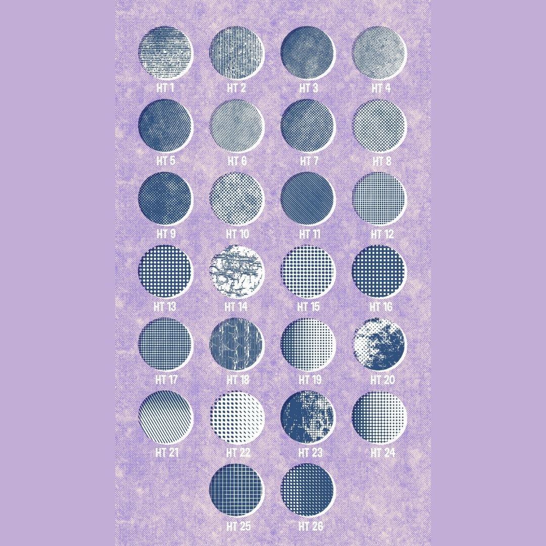 30 Halftone Brush Set for Procreate